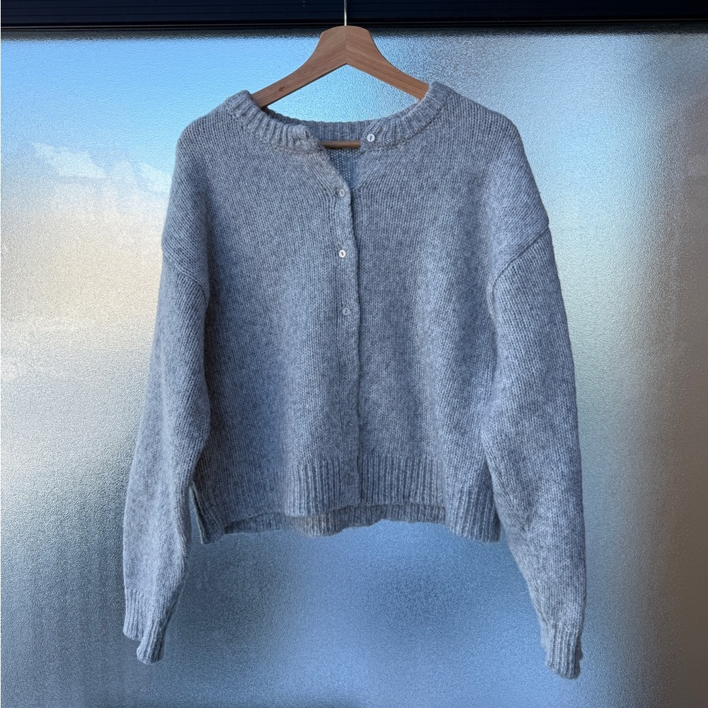 Ardene Grey Fuzzy Cardigan